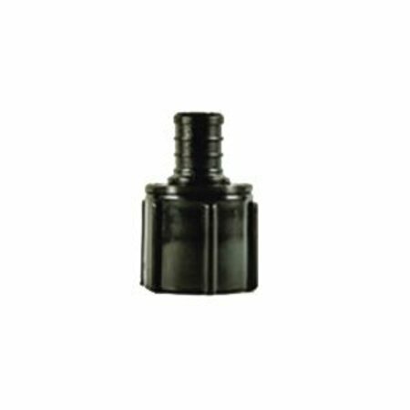 ECOPOLY Flair-It Series Swivel Pipe Adapter, 3/4 in, Crimp x FPT, Polysulfone, 200 psi Pressure, 5PK 32849